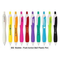 602 Bubble - Push Action Ball Plastic Pen, Promotional Gifts, Promotional Gift, Singapore